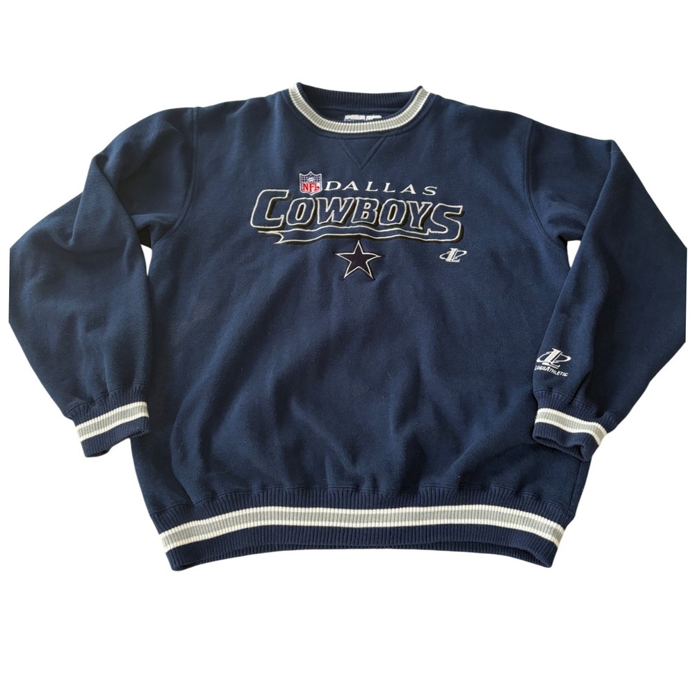 Vintage Dallas Cowboys Sweatshirt Large Logo Athletic Pro Line Embroidered 90s